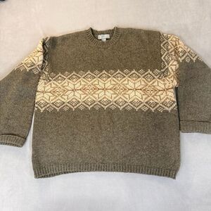 Fogcutter Vintage Men's Lambswool Blend Fair Isle Sweater-Ski/ Pullover/Warm XXL